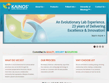 Tablet Screenshot of kainosdental.com